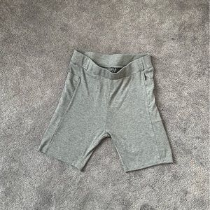 Gray biker shorts